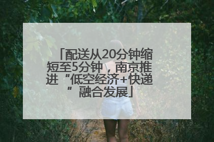 配送从20分钟缩短至5分钟，南京推进“低空经济+快递”融合发展