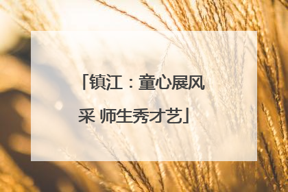 镇江：童心展风采 师生秀才艺