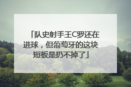队史射手王C罗还在进球，但葡萄牙的这块短板是扔不掉了
