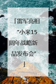 雷军亮相“小米15周年战略新品发布会”