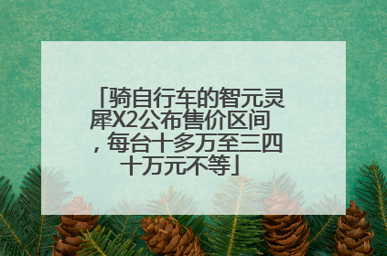 骑自行车的智元灵犀X2公布售价区间，每台十多万至三四十万元不等