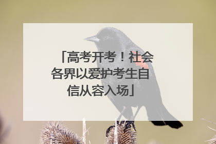 高考开考！社会各界以爱护考生自信从容入场