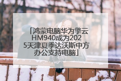 鸿蒙电脑华为擎云 HM940成为2025天津夏季达沃斯中方办公支持电脑