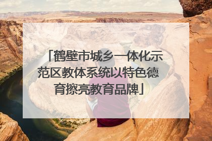 鹤壁市城乡一体化示范区教体系统以特色德育擦亮教育品牌