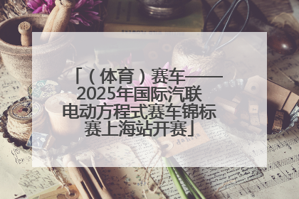 （体育）赛车——2025年国际汽联电动方程式赛车锦标赛上海站开赛