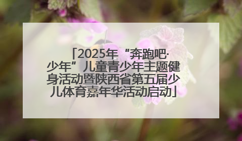 2025年“奔跑吧·少年”儿童青少年主题健身活动暨陕西省第五届少儿体育嘉年华活动启动