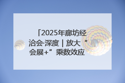 2025年廊坊经洽会·深度｜放大“会展+”乘数效应 打造消费新场景