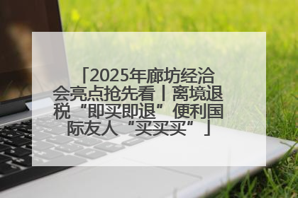 2025年廊坊经洽会亮点抢先看丨离境退税“即买即退”便利国际友人“买买买”