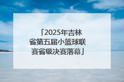 2025年吉林省第五届小篮球联赛省级决赛落幕