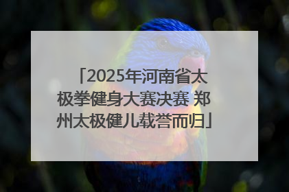 2025年河南省太极拳健身大赛决赛 郑州太极健儿载誉而归