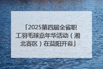 2025第四届全省职工羽毛球嘉年华活动（湘北赛区）在益阳开幕