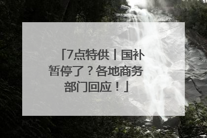 7点特供丨国补暂停了？各地商务部门回应！
