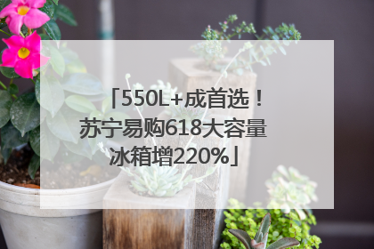 550L+成首选！苏宁易购618大容量冰箱增220%