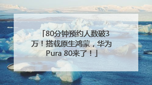 80分钟预约人数破3万！搭载原生鸿蒙，华为Pura 80来了！