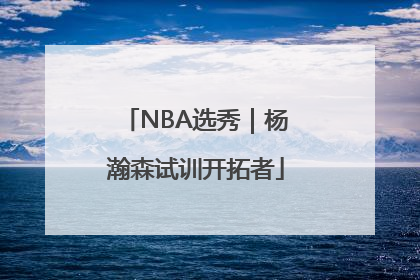 NBA选秀｜杨瀚森试训开拓者